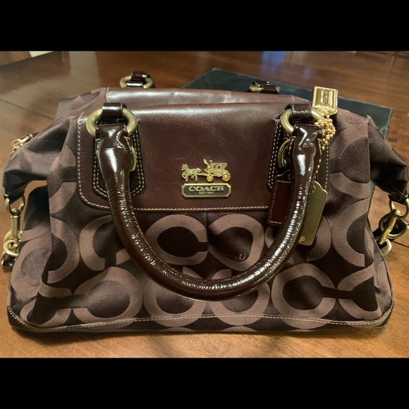 Coach monogram handbag - Picture 1 of 8